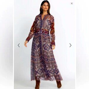 Johnny Was Biya Duana Mesh Dress